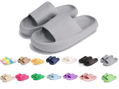 Badeschuhe Jungen Mädchen Badelatschen Original Slippers Badeschlappen Cloudyzz Schlappen Wolke Hausschuhe Unisex Kinder Home Slippers rutschfeste Pantoletten Sommer Garten Badelatschen Flip Flops von YAQUEKOU