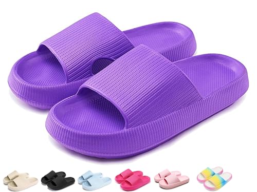Badeschuhe Jungen Mädchen Badelatschen Original Slippers Badeschlappen Cloudyzz Schlappen Wolke Hausschuhe Unisex Kinder Home Slippers rutschfeste Pantoletten Sommer Garten Badelatschen Flip Flops von YAQUEKOU