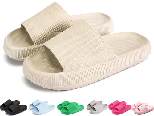 Badeschuhe Jungen Mädchen Badelatschen Original Slippers Badeschlappen Cloudyzz Schlappen Wolke Hausschuhe Unisex Kinder Home Slippers rutschfeste Pantoletten Sommer Garten Badelatschen Flip Flops von YAQUEKOU