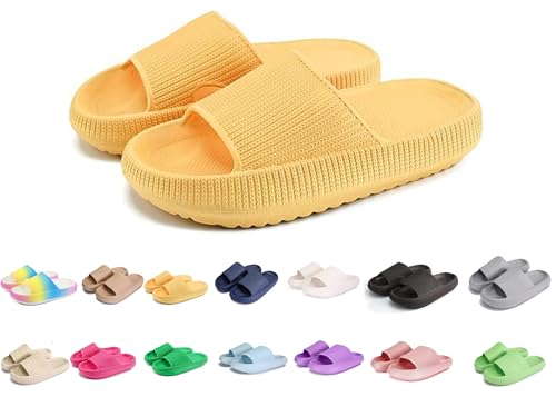 Badeschuhe Jungen Mädchen Badelatschen Original Slippers Badeschlappen Cloudyzz Schlappen Wolke Hausschuhe Unisex Kinder Home Slippers rutschfeste Pantoletten Sommer Garten Badelatschen Flip Flops von YAQUEKOU