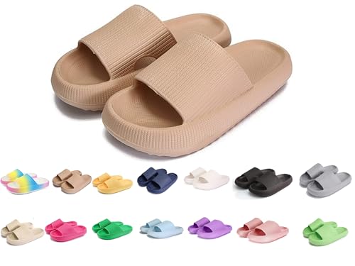 Badeschuhe Jungen Mädchen Badelatschen Original Slippers Badeschlappen Cloudyzz Schlappen Wolke Hausschuhe Unisex Kinder Home Slippers rutschfeste Pantoletten Sommer Garten Badelatschen Flip Flops von YAQUEKOU