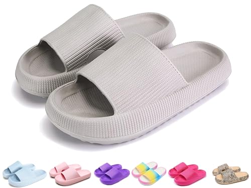 Badeschuhe Jungen Mädchen Badelatschen Original Slippers Badeschlappen Cloudyzz Schlappen Wolke Hausschuhe Unisex Kinder Home Slippers rutschfeste Pantoletten Sommer Garten Badelatschen Flip Flops von YAQUEKOU
