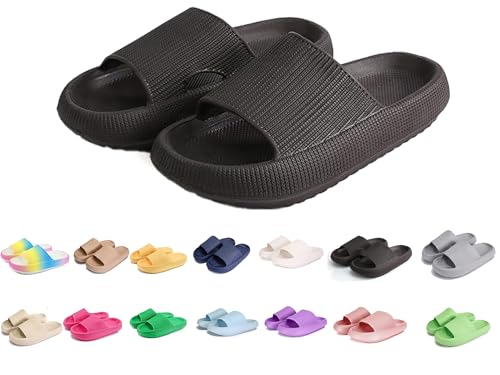 Badeschuhe Jungen Mädchen Badelatschen Original Slippers Badeschlappen Cloudyzz Schlappen Wolke Hausschuhe Unisex Kinder Home Slippers rutschfeste Pantoletten Sommer Garten Badelatschen Flip Flops von YAQUEKOU