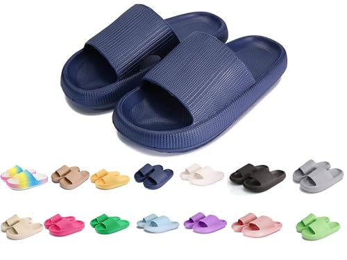 Badeschuhe Jungen Mädchen Badelatschen Original Slippers Badeschlappen Cloudyzz Schlappen Wolke Hausschuhe Unisex Kinder Home Slippers rutschfeste Pantoletten Sommer Garten Badelatschen Flip Flops von YAQUEKOU