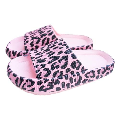 Badeschuhe Jungen Mädchen Badelatschen Original Slippers Leopard Wolken Slipper Badeschlappen Cloudyzz Schlappen Hausschuhe Kinder Erwachsene Home Slippers rutschfeste Pantoletten Strand Schwimmbad von YAQUEKOU