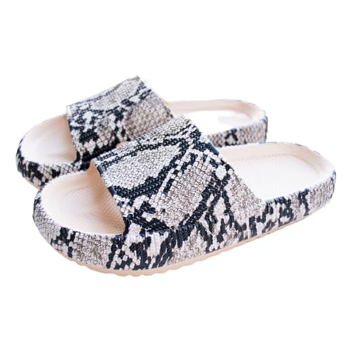 Badeschuhe Jungen Mädchen Badelatschen Original Slippers Leopard Wolken Slipper Badeschlappen Cloudyzz Schlappen Hausschuhe Kinder Home Slippers rutschfeste Pantoletten Sommer Strand Schwimmbad von YAQUEKOU