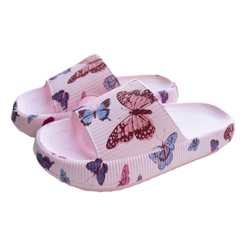 Badeschuhe Jungen Mädchen Badelatschen Original Slippers Leopard Wolken Slipper Badeschlappen Cloudyzz Schlappen Hausschuhe Kinder Home Slippers rutschfeste Pantoletten Sommer Strand Schwimmbad von YAQUEKOU