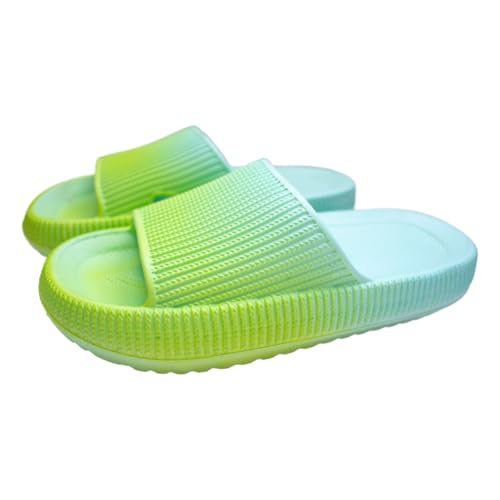 YAQUEKOU Badeschuhe Herren Damen Cozislides Original Slippers mit Farbverlauf Wolke Schlappen Super Weich rutschfest Badelatschen Hausschuhe Sommer Pantoletten Badeschlappen Flip Flops von YAQUEKOU