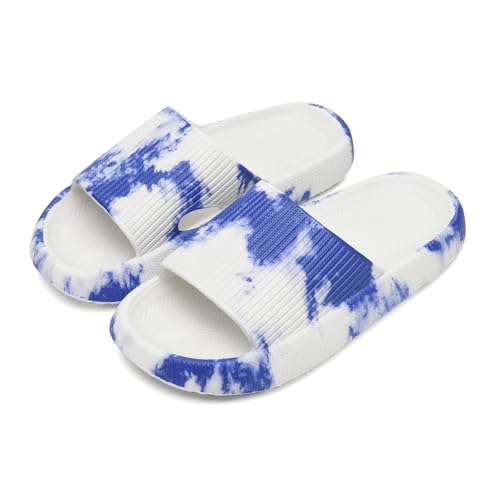 YAQUEKOU Badeschuhe Herren Damen Cozislides Original Slippers mit Farbverlauf Wolke Schlappen Super Weich rutschfest Badelatschen Hausschuhe Sommer Pantoletten Badeschlappen Flip Flops von YAQUEKOU