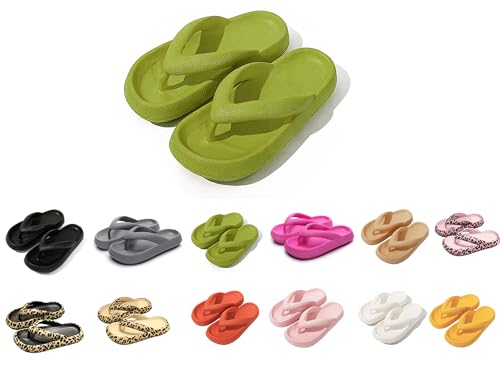 YAQUEKOU Badeschuhe Herren Damen Flip Flops Cloud Slides Slippers Badeschlappen Cloudyzz Schlappen Wolke Hausschuhe Gummi Home Slippers rutschfeste Pantoletten Sommer Garten Badelatschen von YAQUEKOU