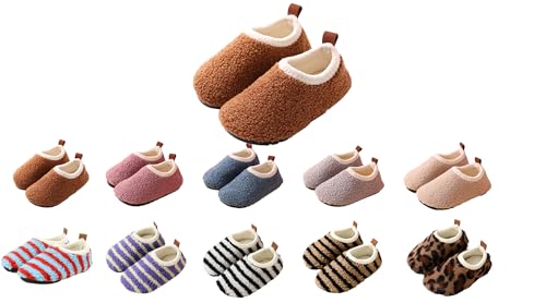YAQUEKOU Hausschuhe Kinder Junge Mädchen Pantoffeln Winter Warm Slippers Leicht Rutschfest Kinder Hausschuhe (A, Grundschulkind, 30, Numerisch (von/bis), EU Schuhgrößensystem, 31, M) von YAQUEKOU