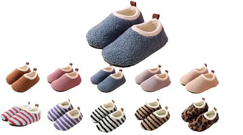 YAQUEKOU Hausschuhe Kinder Junge Mädchen Pantoffeln Winter Warm Slippers Leicht Rutschfest Kinder Hausschuhe (C, Grundschulkind, 32, Numerisch (von/bis), EU Schuhgrößensystem, 33, M) von YAQUEKOU