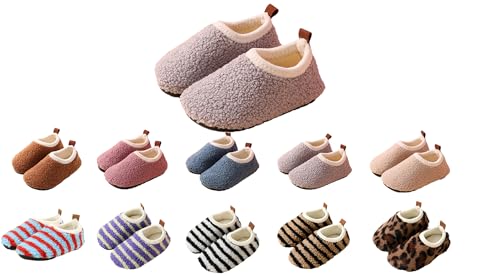 YAQUEKOU Hausschuhe Kinder Junge Mädchen Pantoffeln Winter Warm Slippers Leicht Rutschfest Kinder Hausschuhe (D, Grundschulkind, 28, Numerisch (von/bis), EU Schuhgrößensystem, 29, M) von YAQUEKOU