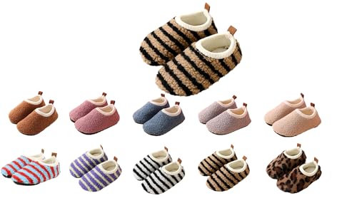 YAQUEKOU Hausschuhe Kinder Junge Mädchen Pantoffeln Winter Warm Slippers Leicht Rutschfest Kinder Hausschuhe (I, Grundschulkind, 26, Numerisch (von/bis), EU Schuhgrößensystem, 27, M) von YAQUEKOU