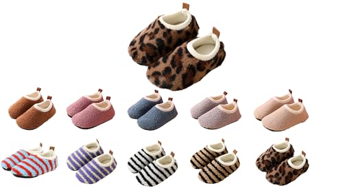 YAQUEKOU Hausschuhe Kinder Junge Mädchen Pantoffeln Winter Warm Slippers Leicht Rutschfest Kinder Hausschuhe (J, Grundschulkind, 24, Numerisch (von/bis), EU Schuhgrößensystem, 25, M) von YAQUEKOU