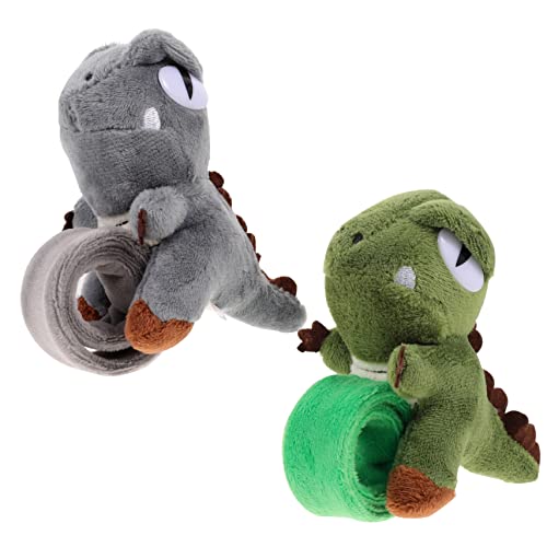 2Stücke Cartoon Dinosaurier Slap Armbänder für Dekorative Tier Slap Bänder und Langlebig und Vielseitig Einsetzbar oder Modisches Accessoire von YARNOW