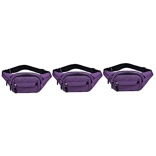 YARNOW Geldbörsen 3st Sport-gürteltasche Brieftasche Umhängetasche Mode Mann Violett Erröten Sportzubehör von YARNOW