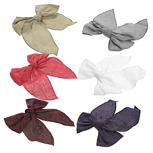 6 Stück Teiliges Haarklammern für Frauen Große Bezaubernde Stoffhaarbögen Partys Hochzeiten Langlebig für Frauen von YARNOW