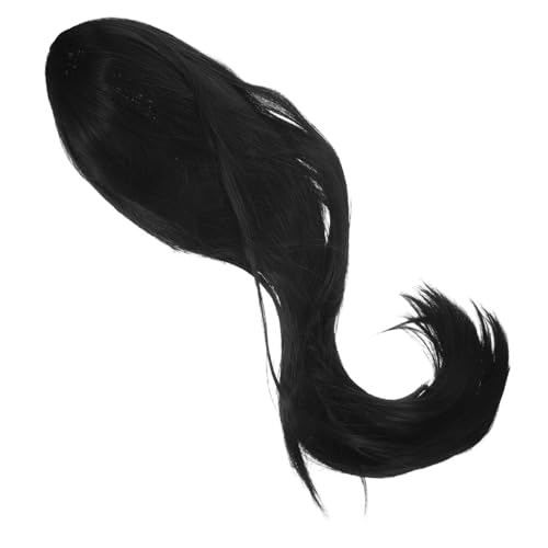 YARNOW Männer Qing Lange Perücke Cosplay Perücke Gerade Schwarz Einfach zu Tragen für Theater und Veranstaltungen von YARNOW