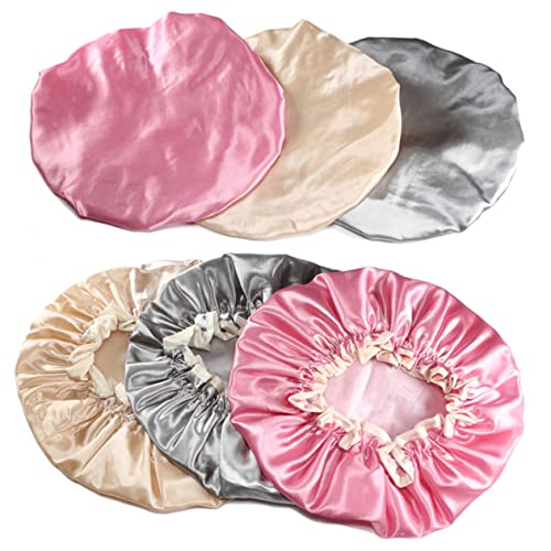 YARNOW 1 Satz Wasserdichte Duschhauben Für Frauen Peva Badekappen Zufälligen Farben Elastischer Zum Schutz Haare Beim Und Duschen Zufällige Farbe 3 Stück von YARNOW