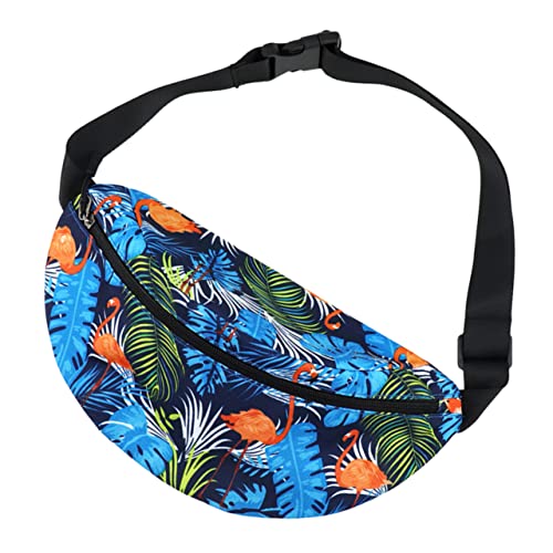 YARNOW Hüfttasche Digitaldruck Sport-Bauchtasche Outdoor-Brusttasche Nylon-Brusttasche Lauftasche Handytasche Dunkelblau von YARNOW