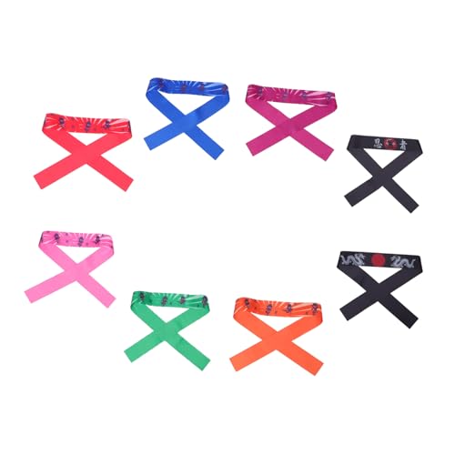 YARNOW 10 Stück Teiliges Ninja Stirnband Wiederverwendbar und Waschbar Japanischer Karate Kopfschmuck für Geburtstagspartys Rollenspiele und Karate-training Fördert Aktivität und von YARNOW
