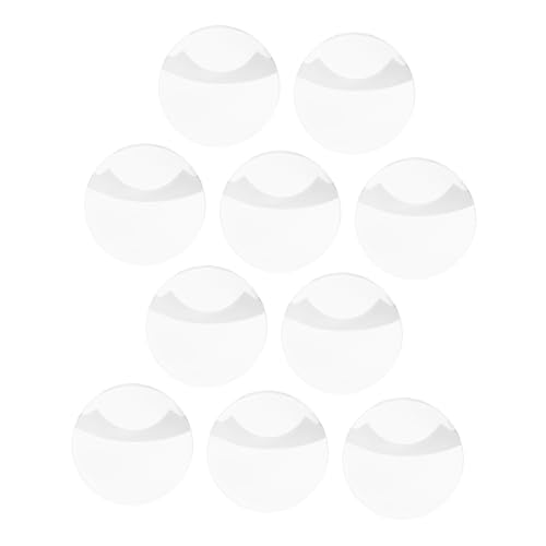 YARNOW 10stücke Runde Ausweishalter Aus Kunststoff Transparente Schutzhüllen Button-ausweis-halter Für Ausweise Münzen Medaillen von YARNOW