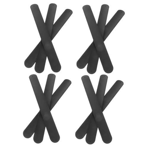 YARNOW 12 Stück Slap-armband Slap-armbänder Weiß Schnappen Kinderarmbänder Halloween-slap-armbänder Schnapparmbänder Mädchen Blanko-druckknopfbänder Mini Für Bands Party Kieselgel Schwarz von YARNOW