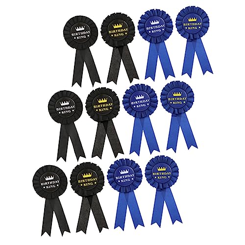 YARNOW 12 Stück Teiliges Geburtstagsabzeichen Geburtstagsfeier Anstecker Stoffabzeichen für Partys Wettbewerbe und Spiele Tolle Deko für Kindergeburtstagsfeiern und Foto Requisiten von YARNOW