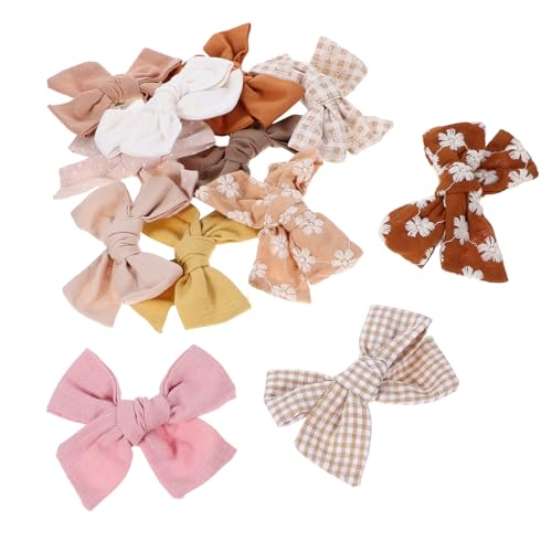 YARNOW 12 Stück Teiliges Haarspangen für Schleifen Haarklammern für Kleinkinder Sicher für Besondere Anlässe oder Perfektes für Kleine Prinzessinnen von YARNOW