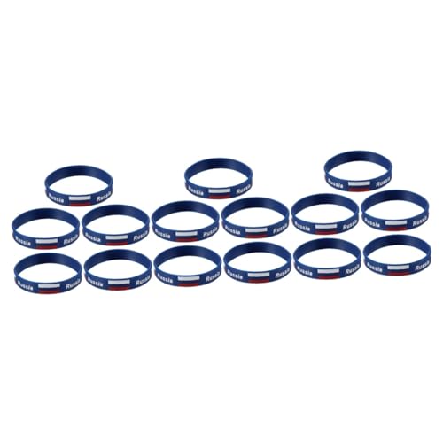 YARNOW 15 Stk Armband mit Landesflagge bedruckt Silikonarmband fußball armband Russland Fan- Unterstützer. Russisch- Flagge- Armband herren armband Baseball Länderarmbänder Drucken Sache von YARNOW