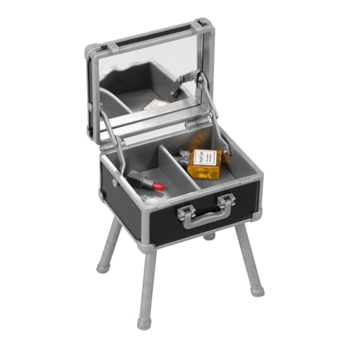 YARNOW Miniatur-Make-up-aufbewahrungsbox Für Puppenhaus-dekor Winziges Kosmetik Großem Fassungsvermögen Leicht Und Tragbar Als Mini-hausdekoration Oder Rollenspielmodell von YARNOW