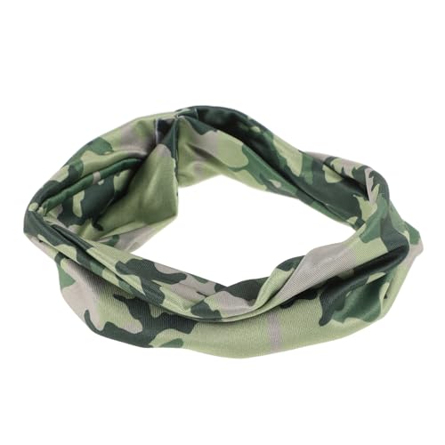 YARNOW 2 Stück Camouflage Sport Stirnbänder für Herren und Damen Elastisch Rutschfest Material Schweißabsorbierend Vielseitig für Fitness Laufen und Gym Atmungsaktiv und von YARNOW