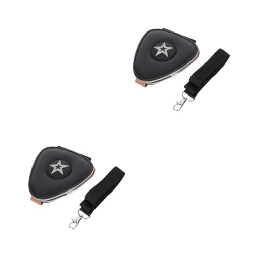 YARNOW 2 Stück Lederne Plectrum Aufbewahrungstasche Plectrum Organizer für Gitarre und Ukulele Langlebig Leicht für Musiker und Gitarrenspieler YARNOW 2 Stück Lederne Plectrum Aufbewahrungstasche Plectrum Organizer für Gitarre und Ukulele Langlebig Leicht für Musiker und Gitarrenspieler von YARNOW