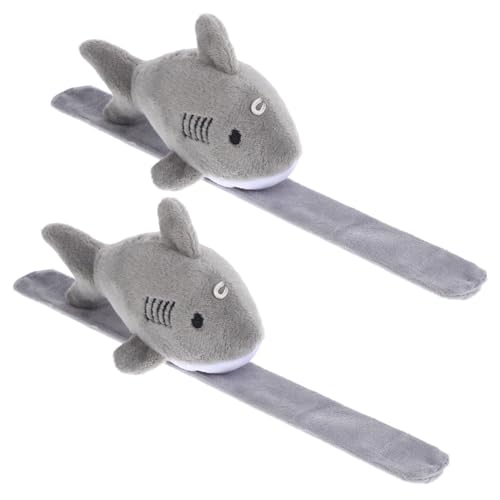 YARNOW 2 Stück Plüsch Schnapparmband Armband Kuscheliges Weiches Stofftier Slap Bracelet für Partys Halloween Geburtstagsgeschenke von YARNOW