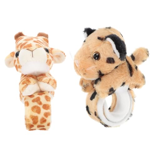 YARNOW 2 Stück Tier Slap Armbänder Kinderparty Slap Bands für Dschungel Themengeburtstagsdekoration Sicher und Bequem für von YARNOW