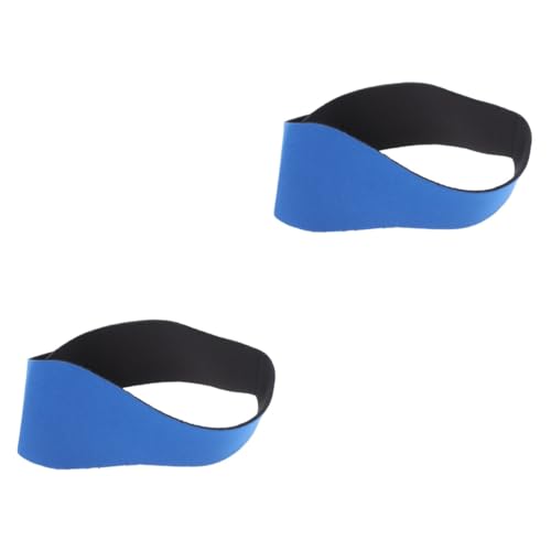 YARNOW 2 Stück Wasserdichtes Gehörschutz-stirnband Sportstirnband Ohren Erwachsene Schwimmbänder Schwimmohrband Mädchen Stirnbänder Ohr Schwimmen Schwimmohr-stirnband Blau von YARNOW