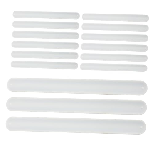 YARNOW 20 Stück Weiße DIY Slap Armbänder aus Weichem Silikon für Blanko Schnappbänder zum Bemalen und Basteln Hautfreundliche Wickelarmbänder für Schulprojekte Geburtstagsfeiern und von YARNOW