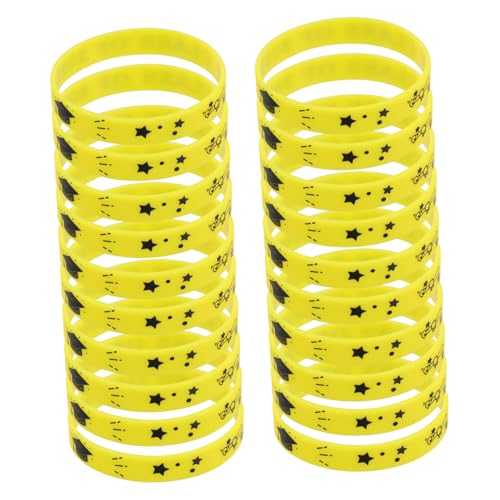 YARNOW 24stücke Abschlussarmband Klasse Von Silikonarmbänder Für Studenten Dekorativ Party Accessoires Für Veranstaltungen Erinnerte Für Abschlussfeier von YARNOW