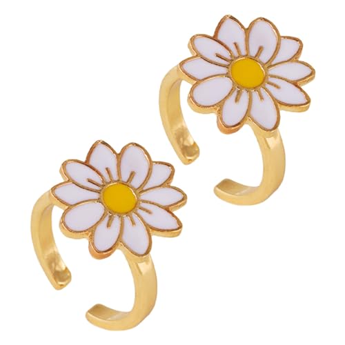 YARNOW 2Stücke Drehbare Fingerringe für Fidget Ringe zur Stressbewältigung Angstringe für Kreative Spielmomente aus Langlebiger Perfektes für Freude YARNOW 2Stücke Drehbare Fingerringe für Fidget Ringe zur Stressbewältigung Angstringe für Kreative Spielmomente aus Langlebiger Perfektes für Freude von YARNOW