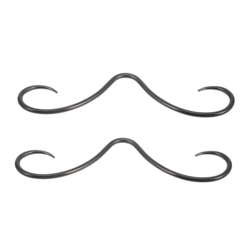 YARNOW 2stücke Schnurrbart-septum-ring Süße Septum-ringe Für Nasenpiercing Nasenring Lustiger Schmuck Für Frauen von YARNOW