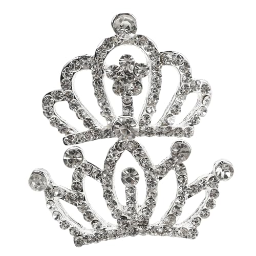 YARNOW 2stücke Kronen Stirnband Für Kleinkinder Prinzessinen Krone Blumenmädchen Haarschmuck Mit Kristall Strass Für Geburtstag Party Accessoires von YARNOW