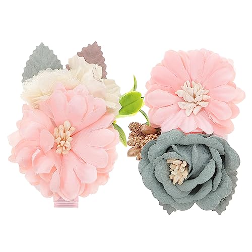 YARNOW 2stücke Blumen-haarspangen Für Kleinkinder Dekorative Haarspangen Mit Blumen Haarschmuck Für Blumenmädchen Haarspangen Für Mädchen Und Frauen Geeignet Für Hochzeiten Und von YARNOW