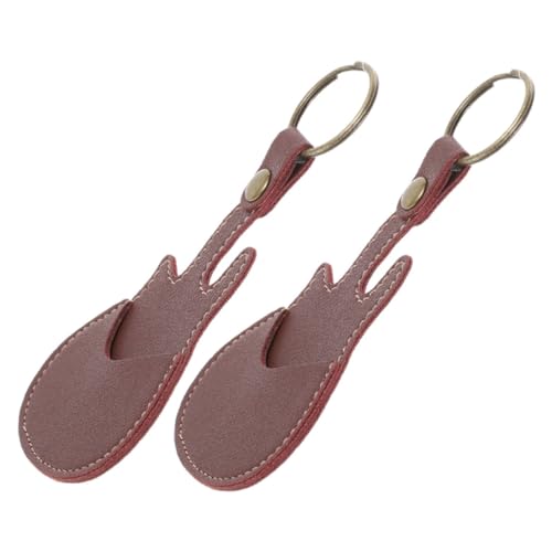 YARNOW 2stücke Gitarrenplektrum-schlüsselanhänger-etui Tragbarer Plektrum-Halter Aus Pu-Leder Organizer-Tasche Für Gitarrenplektren Geeignet Für Akustik Gitarren von YARNOW