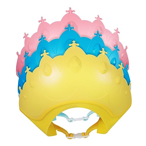 YARNOW 3 Stück Kinder Haarwaschen Schutzkappen Verstellbare Duschhaube für Mädchen Frei Praktisch für Zuhause und von YARNOW