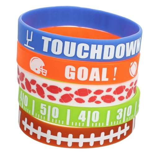 YARNOW 30stücke Multifunktions-rugby-silikonarmbänder Sportspiel-armbänder Elastische Armbänder Für Fans Freundschaftsarmbänder Schickes Accessoire Für Männer Frauen Mädchen von YARNOW