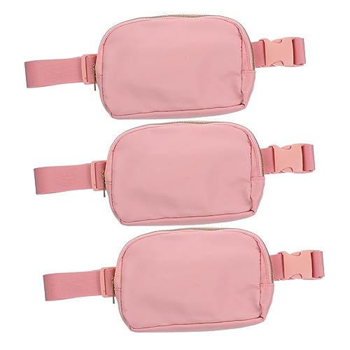 YARNOW 3St Gürteltasche Crossbody-Handytasche modische Bauchtasche Gürtelbrücke für Herren Herrengürtel Reise-Hüfttasche Damen Hüfttasche Bote Damentasche Reisen Rosa von YARNOW