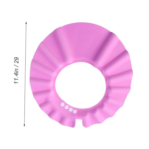 YARNOW 3stücke Teilige Mit Ohrenschutz Verstellbare Shampoo-badekappe Für Junge Mädchen Und Kleinkinder Rosa Gelb Blau Leichte Und Farbige Haube Kopfumfang von YARNOW