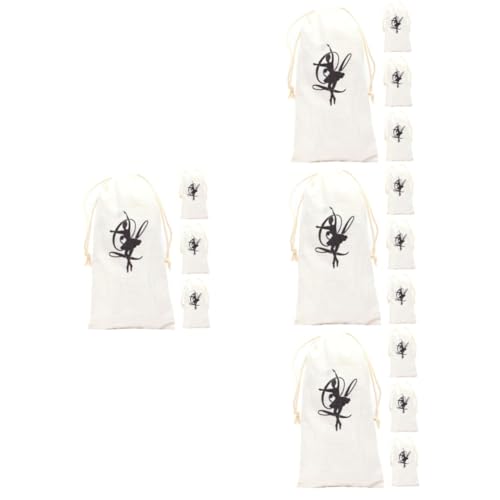 YARNOW 4 Sätze Aufbewahrungstasche Für Tanzschuhe Schulschuhe Mädchen Klein Mesh-schuhtasche Erwachsene Schuhbeutel Balletttasche Mit Kordelzug Tanztasche Schutz Segeltuch 4 Stück * 4 von YARNOW