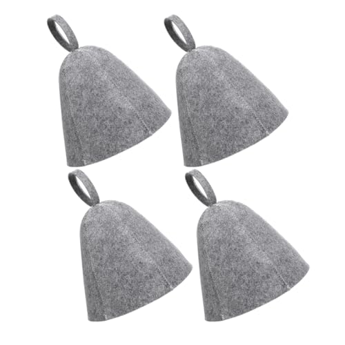 YARNOW 4 Stücke Sauna Hut Für Frauen Haar Filz Bad Kappe Sauna Zubehör Leichte Spa Zubehör von YARNOW